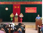 Đồng chí Hồ Sĩ Dũng – Phó Chủ tịch Ủy ban MTTQ  Việt Nam tỉnh phát biểu tại Hội nghị tập huấn