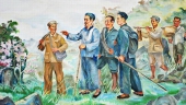 Bác Hồ về nước ngày 28.1.1941. (Tranh vẽ. Nguồn: nhandan.com.vn)