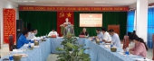 Thường trực Mặt trận tỉnh kiểm tra việc triển khai, thực hiện Điều lệ MTTQ Việt Nam và Nghị quyết Đại hội MTTQ các cấp nhiệm kỳ 2019-2024 tại Hoài Nhơn