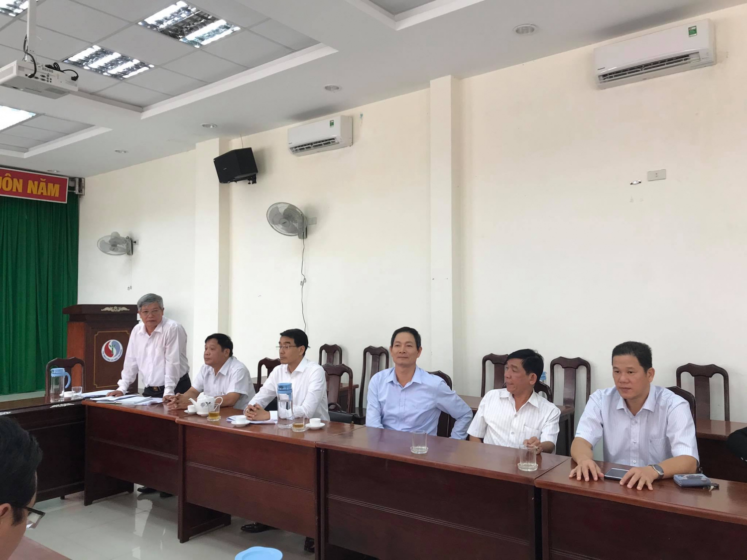 Đồng chí Hồ Sĩ Dũng - Phó Chủ tịch Ủy ban MTTQ Việt Nam tỉnh phát biểu tại buổi giám sát