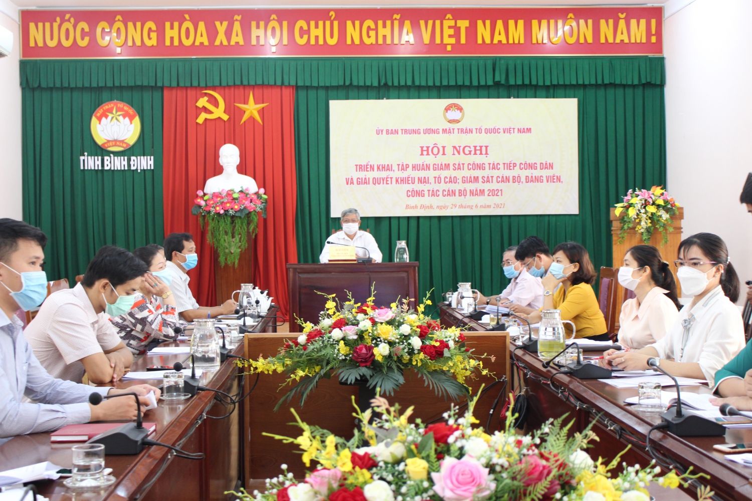 Quang cảnh Hội nghị tại điểm cầu Bình Định