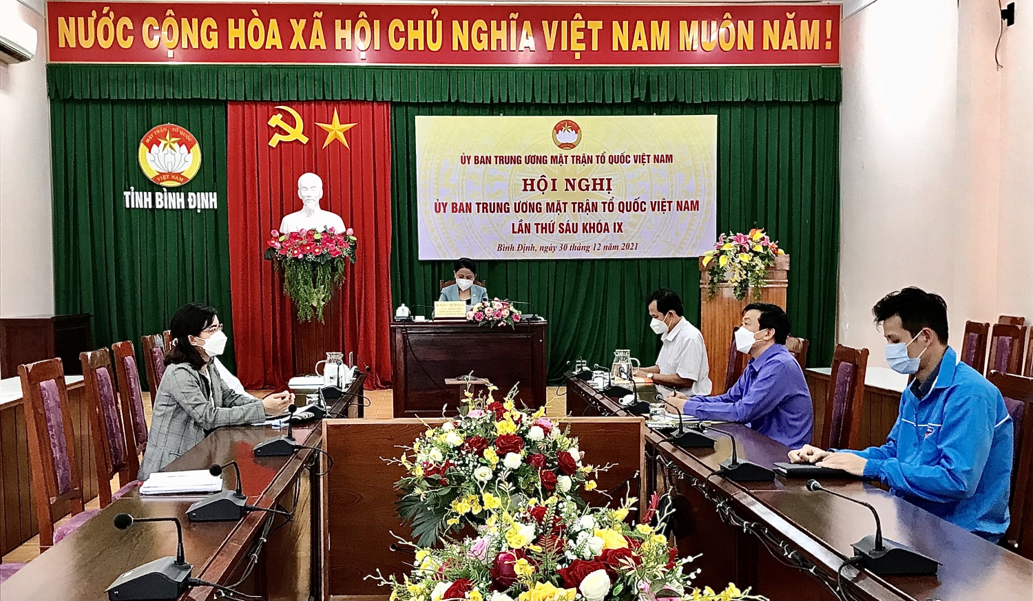 Quang cảnh Hội nghị tại điểm cầu Bình Định