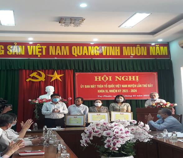 TUY PHƯỚC: TỔNG KẾT CÔNG TÁC MẶT TRẬN NĂM 2021